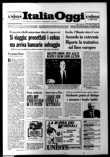 Italia oggi : quotidiano di economia finanza e politica